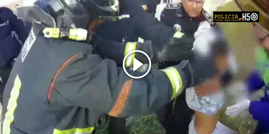 Rescatado un niño de siete años atrapado