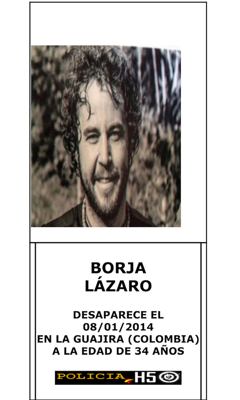 Borja Lázaro continúa desaparecido