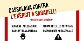 cdr Sabadell en contra del Ejército y la Policía