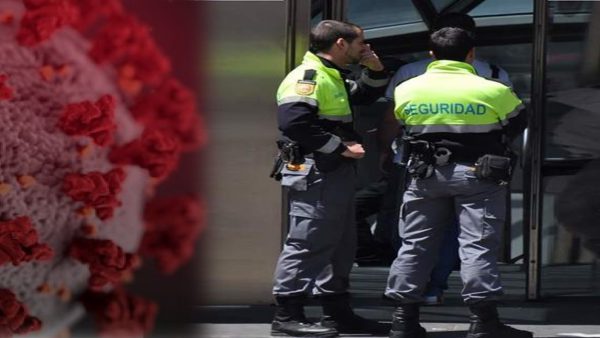 Más de 85.000 vigilantes de seguridad que trabajan en la calle se quedarán sin vacuna vigilantes seguridad coronavirus