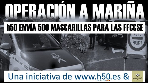 Operación A Mariña Marané moda infantil y h50 Digital Policial mascarillas solidarias