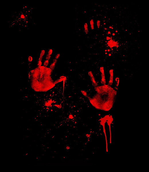 sangre manos
