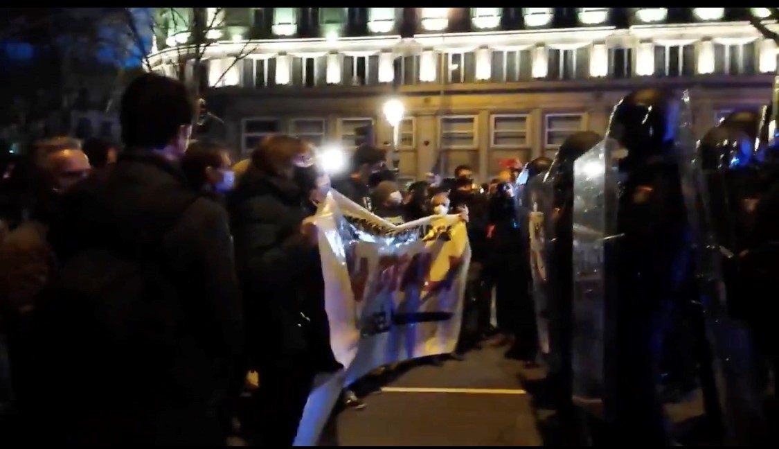 Ayer los antidisturbios garantizaron de nuevo el triunfo de la democracia en España, con el consiguiente fracaso del radicalismo manifestacion