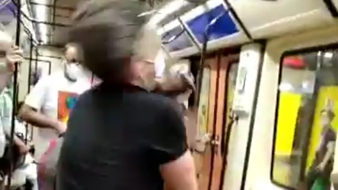 Brutal agresión en el metro de Madrid.
