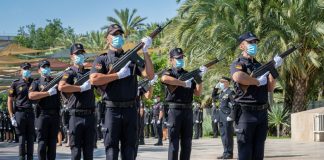 Desfile toma posesion nuevos policías
