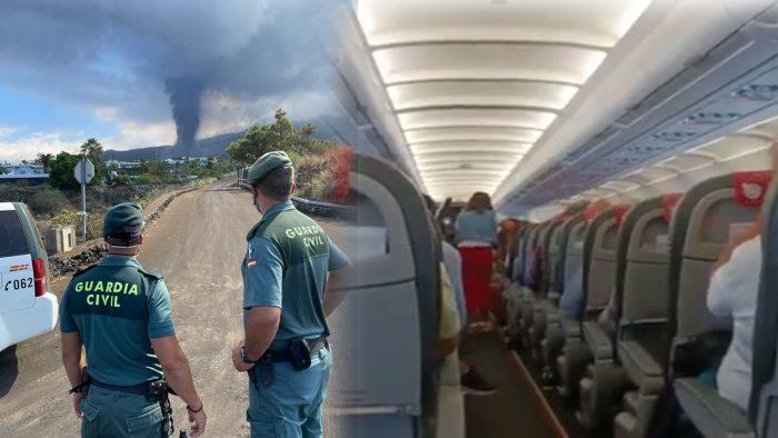 Vídeo | Emotivo reconocimiento público al GRS de Zaragoza en pleno vuelo de regreso a casa desde La Palma