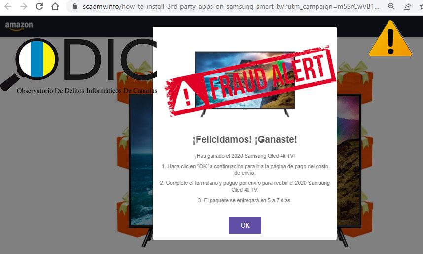 Phishing-televisores-lidl-qled-Samsung-estafa-fraude