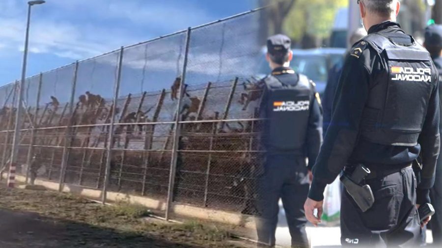 Indignación policial en Melilla frente a acusaciones desde CC.OO. sobre “uso excesivo de la fuerza contra los inmigrantes” melilla-inmigrantes-policia-h50