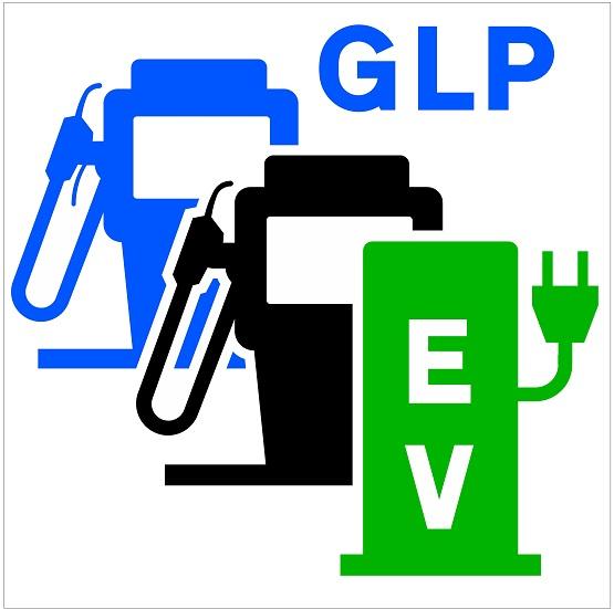 Surtidor de carburante, GLP y estación de recarga eléctrica