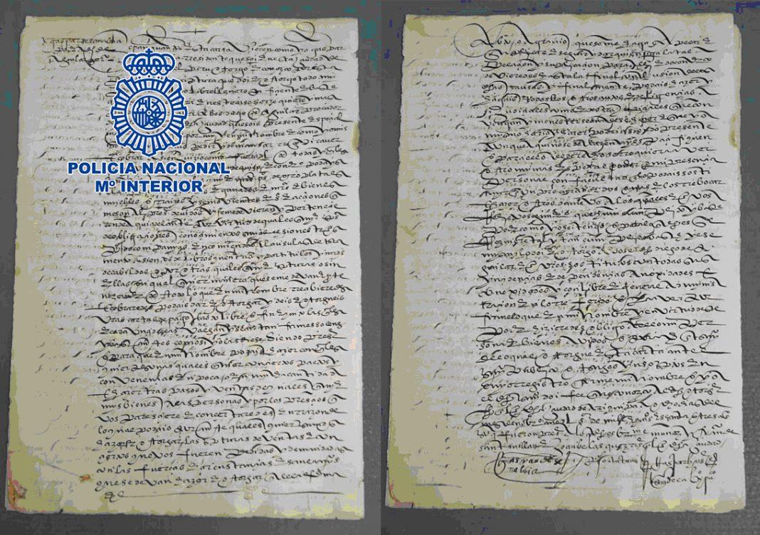 documento manuscrito del siglo XVI