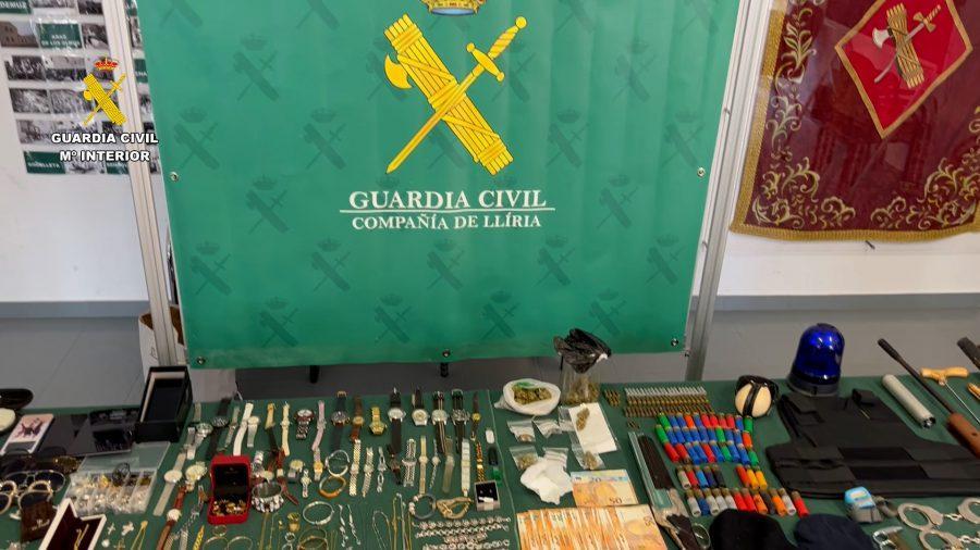 La Guardia Civil desarticula una organización criminal especializada en el robo de viviendas