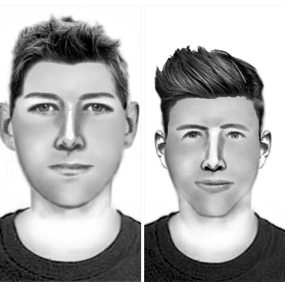 Este es el retrato de los dos autores de una violación a una joven en San Campio y se solicita colaboración ciudadana para su detención