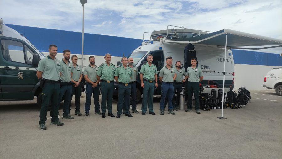 La Guardia Civil presenta en Mazarrón (Murcia) un nuevo grupo técnico de buceo de alta especialización