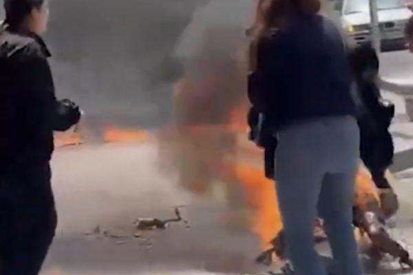 Un hombre nepalí se quema a lo bonzo en Burgos junto a su expareja que sufre quemaduras leves