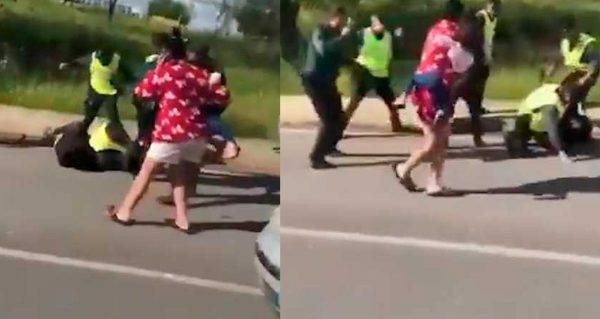 Vídeo viral/ Salvaje agresión a golpes a un guardia civil en Riotinto (Huelva) que acaba con la mandíbula rota